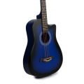 Medellin 38" Blue Burst Carbon Fiber Acoustic Guitar. 