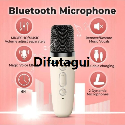 Difutagui%20A%20microphone%20includes%20a%20compatible%20bluetooth%20light%20LEDRGB%20with%20cara%20Fashion%20portable%20K12%20mini%20OK%20microphone%20and%20speaker,%20speaker%20microphone%20(%20-%20Image%203