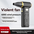 Strong Winds Blower Brushless Motor Turbo Fan 130000RPM Violent Fan Powerful Air Blower Dust Cleaner B. 