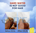 D'Cal - Hard Water Softener | For Complete House | Protects Taps, Pipes & Bathrooms | Reduces Dry Skin & Hair Loss | Easy to Use | 1 year Life | No Maintenance | Food Grade. 