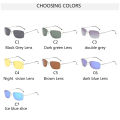 Titanium Frameless Polarized Sunglasses Driver Driving Night Vision Goggle Folding Ultra Light Color Film Titanium Sunglasses. 