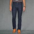 Dark Plain Blue Stretchable Jeans Pant For Men. 