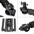 4-In-1 Smartphone + Action Camera + Camcorder+ Dslr Camera Stabilizer C-Shape Camera Rig Support Low Position Shooting Stabilizer. 