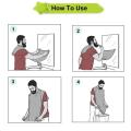 Beard Apron Cape Beard Trimming Bib for Men Shaving with 2 Suction Cups for Mirror. 