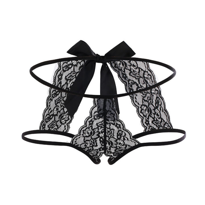 Plus Size Panties Chubby mm Thong Open Crotch Panties