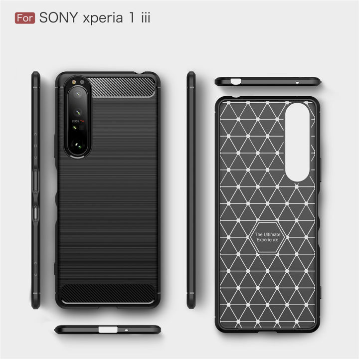 Lenuo%20for%20Sony%20Xperia%201%20III%20Case%20-%20Carbon%20Fiber%20Silicone%20Brushed%20Cell%20Phone%20TPU%20Back%20Cover%20-%20Image%209