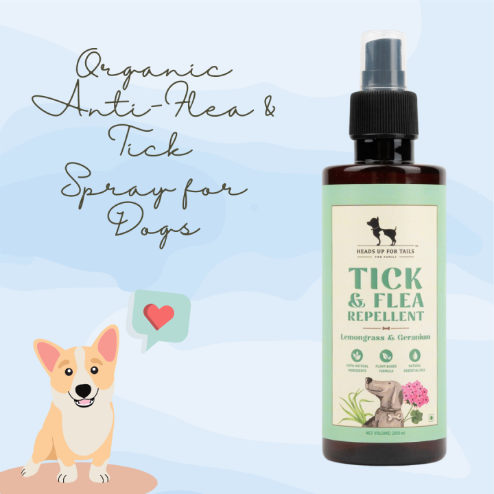 HUFT Organic Anti-Tick and Flea Spray for Dogs 200ml