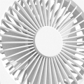 Fullhaodd Portable Desktop Fan Rechargeable Long Endurance Ultra-Thin with Powerful Airflow Quiet Foldable Handheld Desktop Fan. 