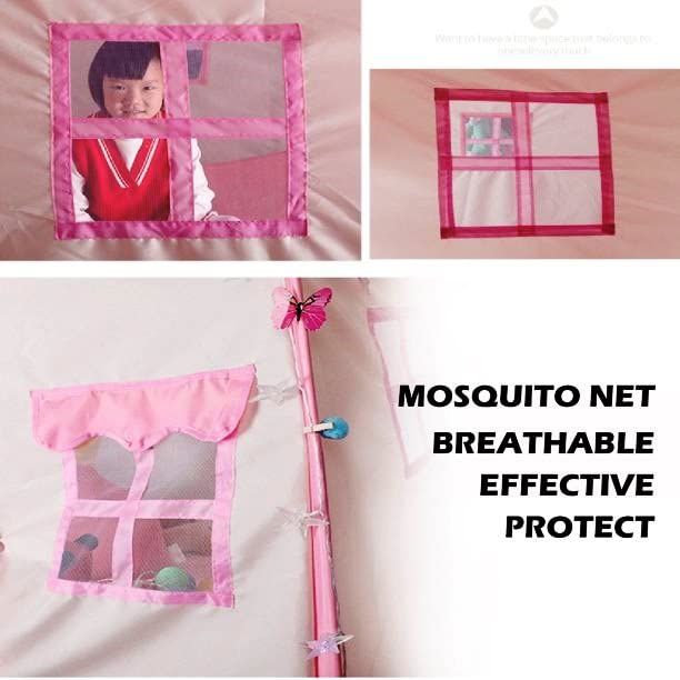 Princess%20Castle%20Play%20Tent%20-%20Indoor/Outdoor%20Kids%20Playhouse%20Large%20Toddler%20Tent%20for%20Girls%20&%20Boys%20-%20Image%204