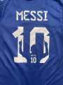 Argentina Away Kit 2022 World Cup Messi Printed. 