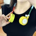 Personal Cooling Foldable Design Bladeless Neck Fan Low Noise Operation Lightweight Construction Portable Neck Fan Powered 360° Cooling Wearable Personal Fan Working Environment. 