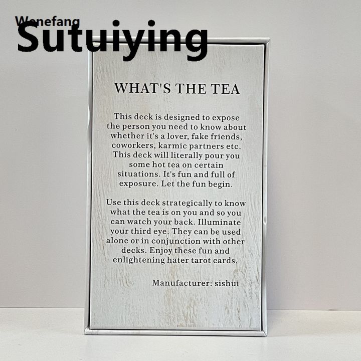 Wenefang%20Sutuiying%20What%20Is%20The%20Tea%20Oracle%20Cards%20400%20GSM%20PAPER%20Fortune%20Telling%20Original%20Toys%202025%20Prophecy%20Divination%2080-cards%20English%20Version%20Tarot%20Deck%20-%20Image%204