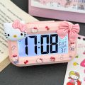 New Sanrio Hello Kitty Alarm LED Digital Clock Mini with Night Light Cartoon Alarms Clocks Multi-function Cute Desktop Clock Desktop Ornament Gifts. 