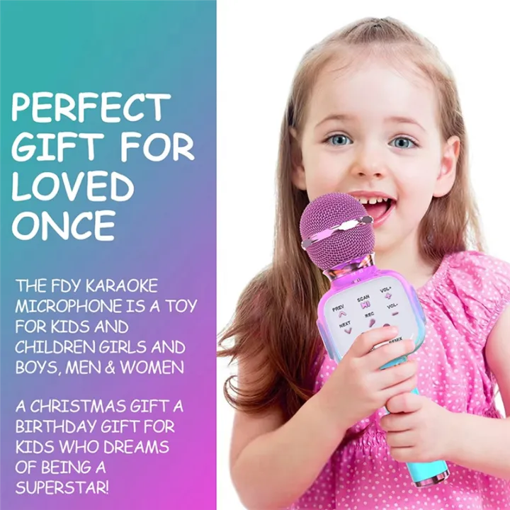 Portable%20Singing%20Machine%20Wireless%20Bluetooth%20Karaoke%20Microphone%20Handheld%20Projector%20for%20Home%20KTV%20Party%20Kid%20Gift%20-%20Image%205