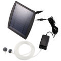 (GGBR)-Aquarium Air Pump Oxygenator, 2.5W Air Pump with 2 Air Bubble Stones, Pond No Noise Aerator for Pond. 