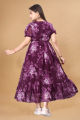 Women's Maxi Dress Long Purple Blue Color Gown Eveningwear. 
