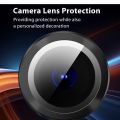 Nothing Phone (2a) Camera Lens Protector, 9H Tempered Glass Camera Cover Screen Protector Metal Individual Ring (Nothing phone (2a), Black). 