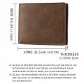 Large Capacity Two Fold Wallet Business Leisure Multi-position Men's Short Wallet PU Leather Soft Male Leather Purse Male. 