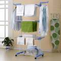 Heavy Duty Stainless Steel Double Pole Foldable Cloth Dryer / Clothes Drying Stand. 