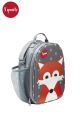 3 Sprouts Insulated Lunch Bag for Kids - Reusable Tote with Shoulder Strap, Handle and Pockets,Fox. 