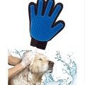 Efficient Pet Hair Remover Mitt Enhanced 5 Finger Design Gentle Brush Gloves For Dog And Cat With Long And Short Fur-blue Color-silicone. 