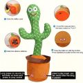 Repeating Dancing Cactus Toy: Talking, Singing, and Mimicking Fun. 