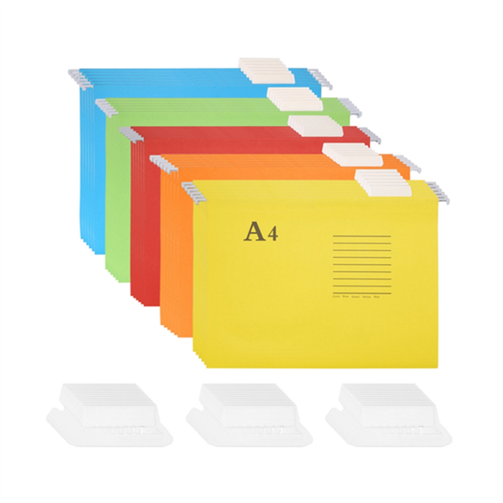 Sojhoop Hanging File Folders, 25 Pack, Letter Size,Assorted Colors ...