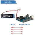 10 Set OLED Display Module SSD1306 Driver IIC I2C Serial Self-Luminous Display Board for Arduino Raspberry PI. 