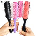 DISICHEN 2025 New 4 Color 9-Rows Denman Brush Women Detangling Styling Hairbrush Scalp Massager Salon Hairdressing Straight Curly Wet 4c Hair Comb. 