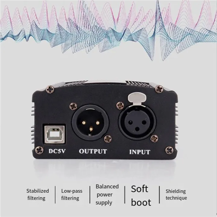 JAERBEE%203X%201-Channel%2048V%20Phantom%20Power%20Supply%20with%20XLR%203%20Pin%20Microphone%20Cable%20for%20Condenser%20Microphone%20Music%20Recording%20Equipment%20-%20Image%206