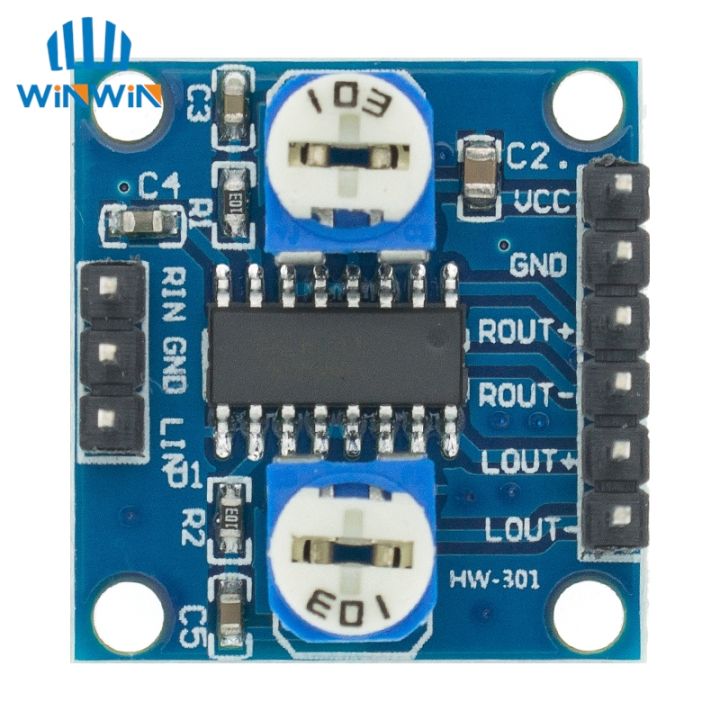 5 Pezzi PAM8406 Amplificatore Digitale Stereo 5Wx2 Con Potenziometro Volume – Mini Board Classe D Senza Filtro LC Per USB