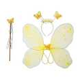 Girls Butterfly Fairy Angel Wing, Wand And Hairband Baby Kid Birthday Party. 