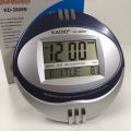 Kadio Oval Shape LCD Digital Wall Clock KD-3806N. 