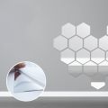 Mirror Wall Sticker Rectangle Self Adhesive Room Decor High Quality Furniture Films Mirror Foil 50X50cm. 