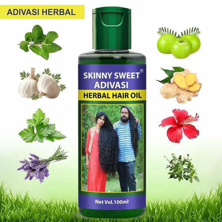 Adivasi Hair Oil – Natural Herbal Hair Growth & Hair Fall Control Oil 250ml Orginal Import form India