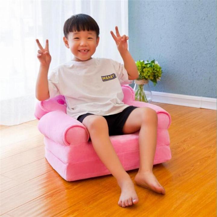 Foldable%20Kids%20Sofa,%20Plush%20Children%20Couch%20Backrest%20Armchair%20Bed%20-%20Image%202