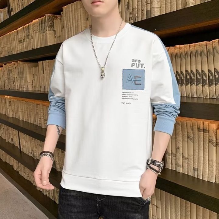 Men's%20Long%20Sleeve%20T-Shirt%20Trend%20Loose%20Trendy%20Trendy%20Ins%20Shirt%202025%20New%20Body-Shirt%20Spring%20and%20Autumn%20Clothes%20Sweatshirt%20-%20Image%202