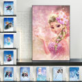 HD canvas painting, elsa children's room, Ni Frozen, home miniso, excellent disting, living room, bedroom art poster, anna and wall decoration murals. 