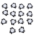 14Pcs Golf Shoe Spikes Pins Non-Slip Turn Fast Twist Screw Spike Parts Accessories Golf Supplies Black + White. 