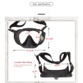 1 PCS Adult Panoramic Scuba Diving Mask Tempered Glass Snorkeling Dive Mask Premium Swim Goggles with Nose Cover ,Yellow. 