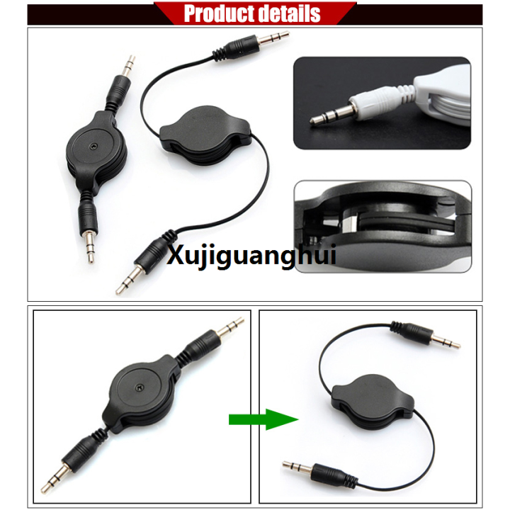 Xujiguanghui%20Black%203.5mm%20Audio%20Cable%20Car%20Retractable%20Phone%20Computer%20Speaker%20Data%20Connection%20Cable%20Car%20Amplifier%20Audio%20MP3%20Adapter80cm%20-%20Image%205