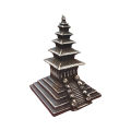 Five Storey Temple 6x4 Inch Nyatapole Temple Bhaktapur Antique Color (Peacock Handicraft Bhaktapur). 