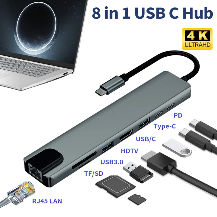 USB%20Type%20C%20Docking%20Station:%208-in-1%20Hub%20Adapter%20for%20Macbook%20Air,%20iPad,%20Laptop%20-%20Image%203