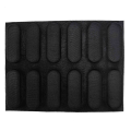 FORIDE 4X Silicone Pan-Non-Stick Perforated French Bread Pan Forms,Hot Dog Molds , Baking Liners Mat Bread Mould. 