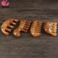 Yuanyan Natural Ox Horn Gua Sha Tools Scraping Point Full Body Massage Wide Toothed Comb Scalp Massage Brush Hair Care Tool. 