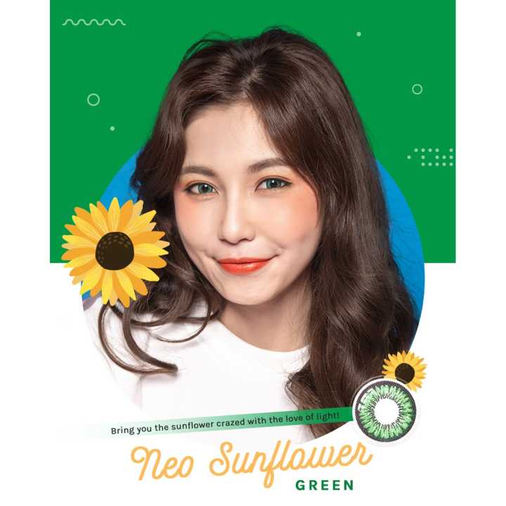 Sunflower Green Two Tone Contact Lens