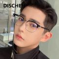 DISCHEN Fashion Anti Radiation Eye Glasses for Women Men Replaceable Lens Simple Square Anti Blue Ray Fashion Eyeglasses. 