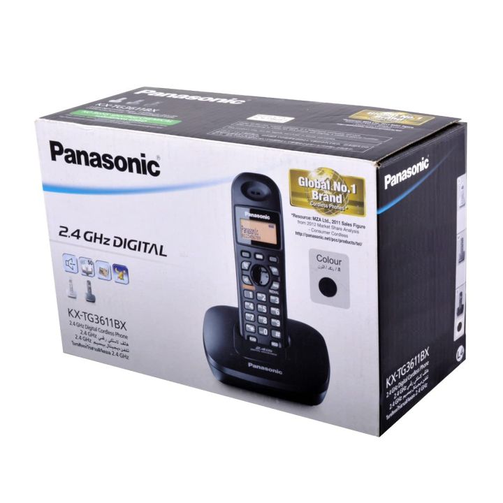 Panasonic%20KX-TG3611%20Cordless%20Landline%20Phone%20(%20Black%20)%20(With%20Speaker%20Phone)%20-%20Image%203