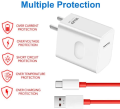 30 Watt Fast Wrap Charger with USB Type-C Cable Wall Power Adapter For OnePlus Mobile. 