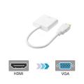 Hdmi To Vga Adapter Apply To Notebook Ultrabook Dvd Smart Tv Box Computer Projector And Other Hdmi Input Device. 